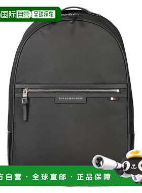 自营Tommy Hilfiger Polyester Men's Men's Backpack - black 美