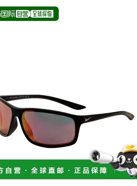 自营Nike Men's 66 mm Black Sunglasses - matte black 美国奥莱
