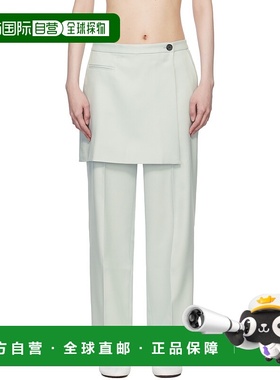 1h可退 香港直邮潮奢 Sandy Liang 女士 蓝色 Crosby 长裤 R25P03