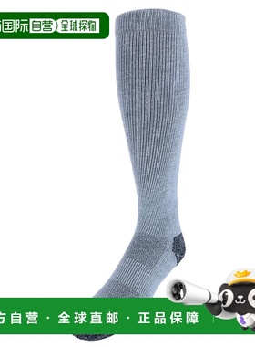 自营 dr. scholl's男士小腿以上压缩工作袜（1 双）- 灰色 美国奥