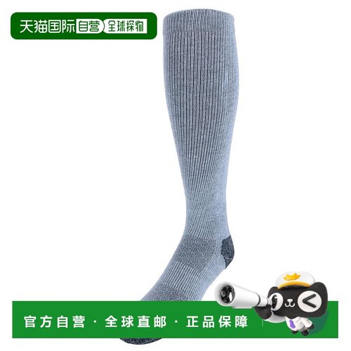 自营 dr. scholl's男士小腿以上压缩工作袜（1 双）- 灰色 美国奥