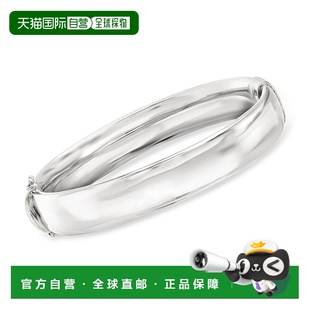 Ross-Simons Sterling Silver Hinged Bangle Bracelet - 7 in 【