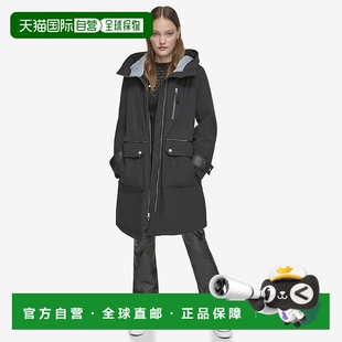 哑光外壳和人造皮革细 自营 Gemas轻质派克大衣 Marc女式 Andrew