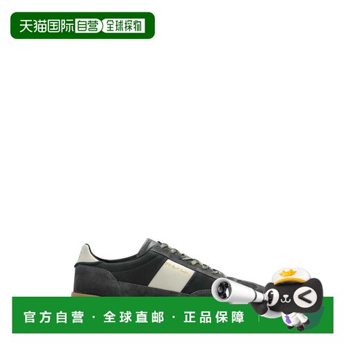 自营paul smith黑色Dover绒面革皮革运动鞋-黑色 美国奥莱直发