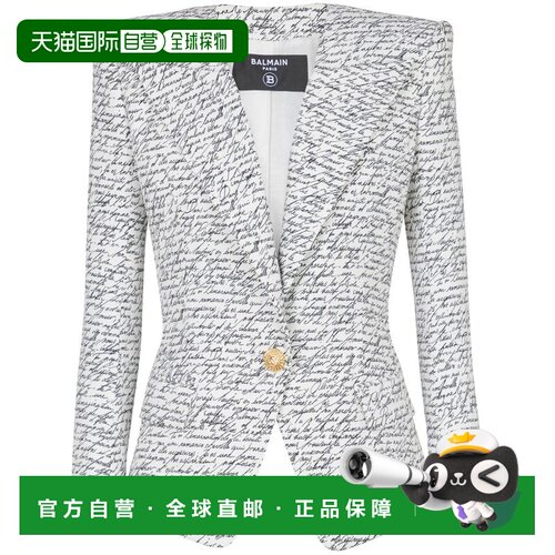 自营balmainTailored White Jacket - white 美国奥莱直发