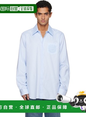 1h可退 香港直邮潮奢 Balmain 巴尔曼 男士 蓝色 Écusson Embroid