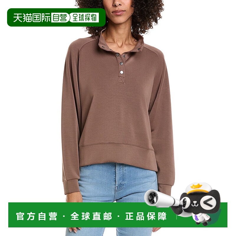 自营Vintage Havana Luxe Cloud Henley Pullover - brown 美国奥