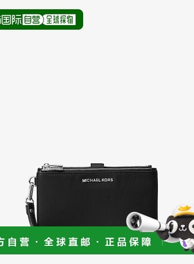 自营michael korsAdele Leather Smartphone Wallet - black 美国