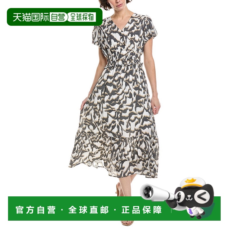 自营Nanette Nanette Lepore Midi连衣裙-灰色 美国奥莱直发