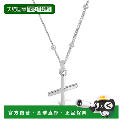 sterling foreverSterling Silver Initial Necklace with Beaded