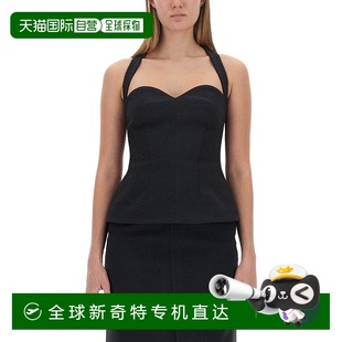 philosophy lorenzo 自营 黑色 serafini胸围上衣 甜美领口