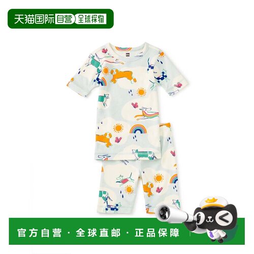 自营tea collection在你的梦中睡衣套装-下雨的猫和狗 美国奥莱直
