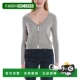 Cardigan Neck 自营philosophy Cropped Cashmere grey 美国