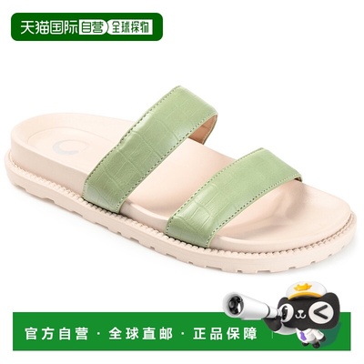 自营 Journee Collection 女装 Stellina 凉鞋 - 橄榄色 美国奥莱