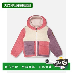 自营deux par deuxLong Sleeve Sherpa Jacket Pink Colorblock -