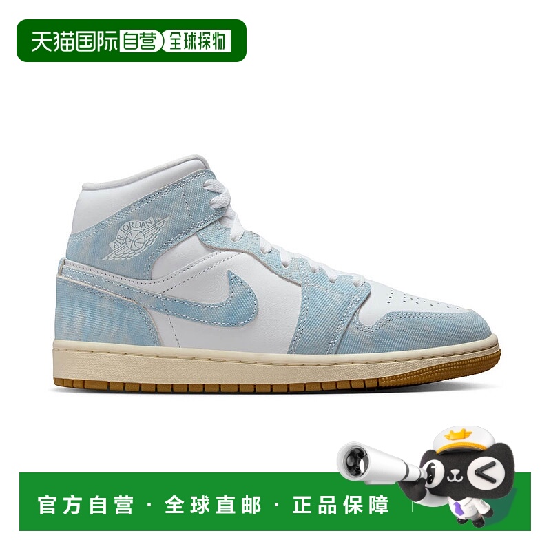 自营Air Jordan 1 Mid SE 'Denim' Women's Shoes - brown 美国奥