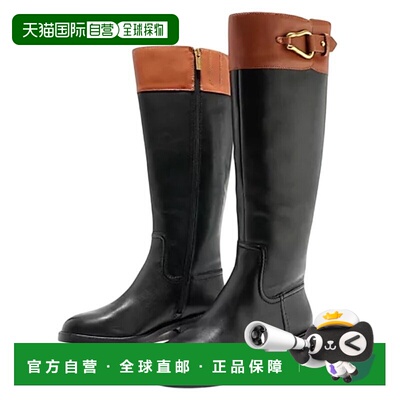 自营Vince Camuto Andalian Boots WoBrown Black Wide Calf Knee