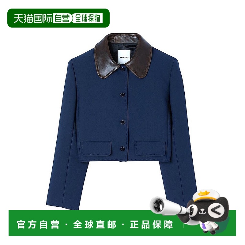 1h可退 【美国直邮】sandro 女士 皮质外套
