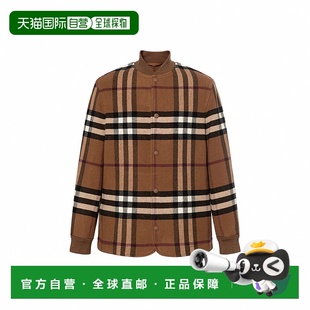 格纹格纹单排扣外衣 SS23男士 80713781 专柜款 香港直邮BURBERRY