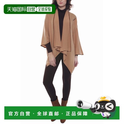 自营incashmereCashmere Blend Shawl with Tipping - camel 美国