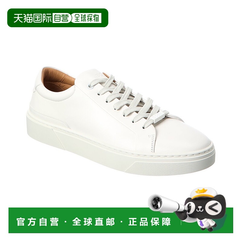自营Hugo Boss Gary皮革运动鞋-白色 美国奥莱直发