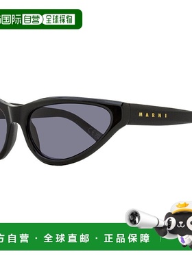 自营 Marni中性款环绕式太阳镜Mavericks FA7黑色60mm-FA7 美国奥