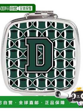 自营Carolines Treasures CJ1071-DSCM 字母 D 足球绿色和白正品