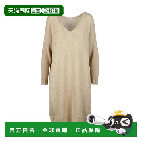 自营fabiana filippiKnit Dress Cotton Linen Polyester - Beige
