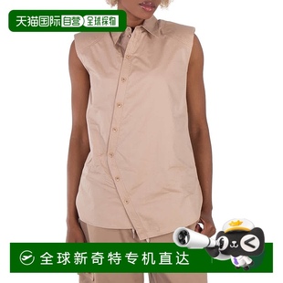 自營 府綢墊肩沙襯衫 美國奧萊 直發 Tibi無袖