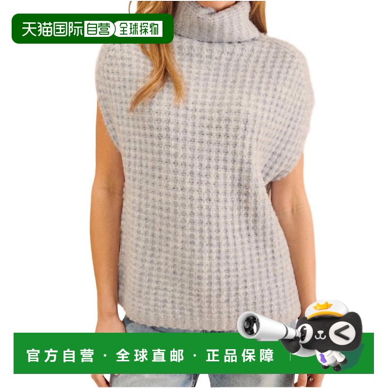 自营 john + jenn内维尔无袖毛衣在Chambray-Chambray 美国奥莱直