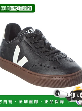 自营VEJA Small Volley O.T. Leather Sneaker - black 美国奥莱