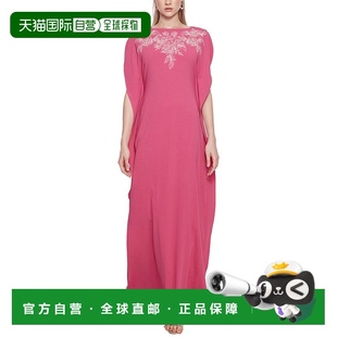 粉色 自营 轻盈绉布长袍 Notte 美国奥莱直发连衣裙 Marchesa