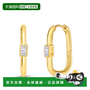 自营Bruno Magli Daniela Gold Earrings, Diamante - white 美国