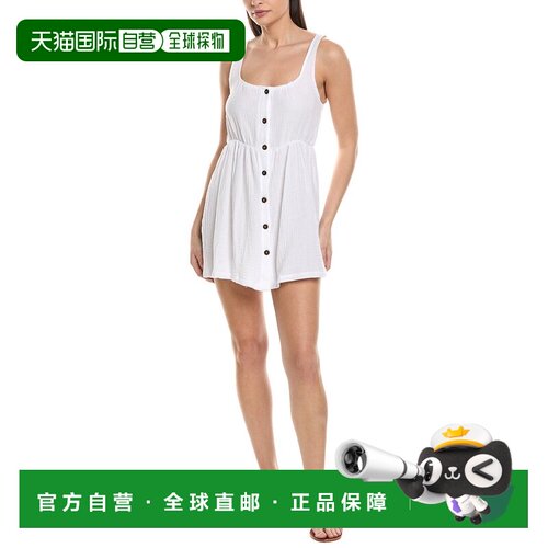 自营Nicole Miller Button Front Dress - white 美国奥莱直发