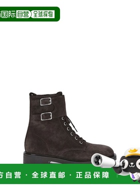 自营Gianvito Rossi Laced Ankle Women's Boots - black 美国奥