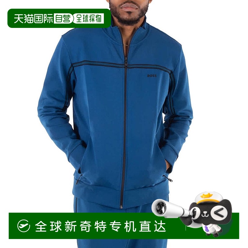 1h可退 【美国直邮】hugo boss 男士 帽衫运动夹克衫卫衣