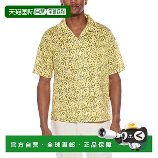 黄色 自营 可变换亚麻混纺度假衬衫 Air 美国奥莱直发 Onia