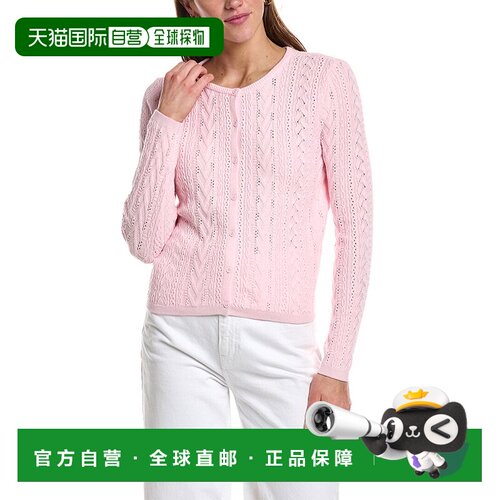 自营design history设计历史Pointelle开衫-粉红色 美国奥莱直发