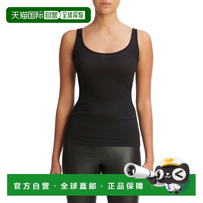 自营Vince Scoop领背心-黑色 美国奥莱直发