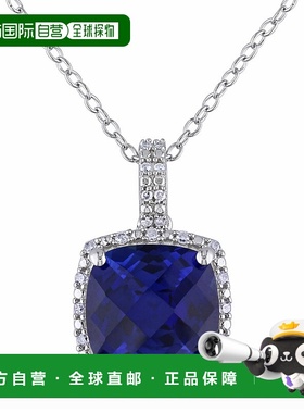 自营 mimi & max1/10 CT TW 钻石和 5 3/4 CT TGW 打造蓝色蓝宝石