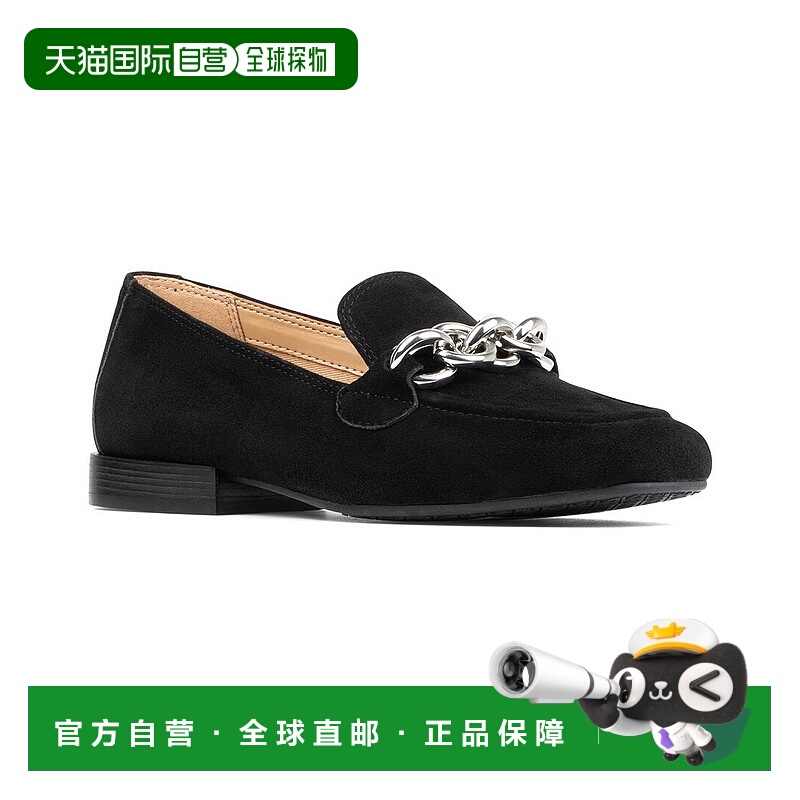 自营Donald Pliner Balinda Leather Loafer - black 美国奥莱直