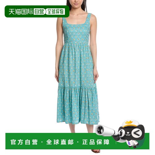 自营Hurley Dreamland Midi Dress - blue 美国奥莱直发连衣裙
