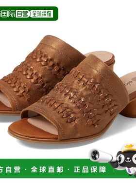 自营Eric Michael Lisbon Sandal Women's Tan Leather Slip-On B