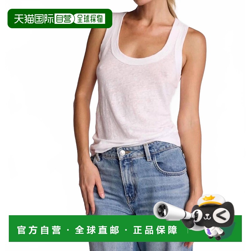 自营 sundays白色亚麻丹尼背心 美国奥莱直发