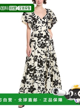 自营 Endless Rose Dramatic Print Maxi Dress - white 美国奥莱