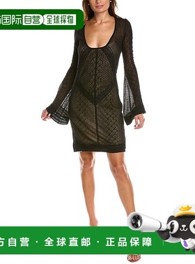 自营 Roberto Cavalli 毛衣秋冬新款连衣裙黑色 美国奥莱直发