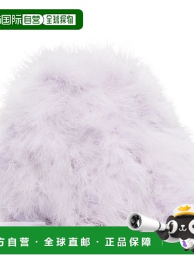 1h可退 香港直邮潮奢 YVES SALOMON 女士 紫色迷你手提包 26W24EA