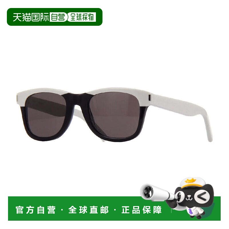 自营Saint Laurent Sunglasses Square Full Rim, Ivory Frame An