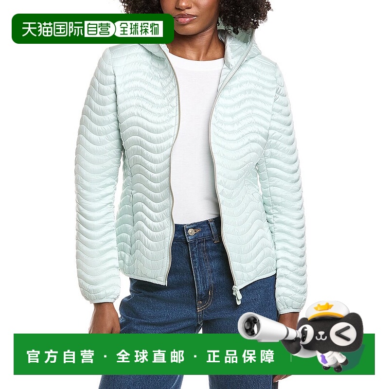 自营Save The Duck Jinnie Short Wave Quilt Jacket - blue 美国