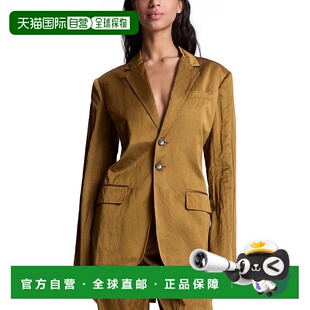 美国奥莱直发 棕色 自营a.l.c.A L.C.肖恩夹克